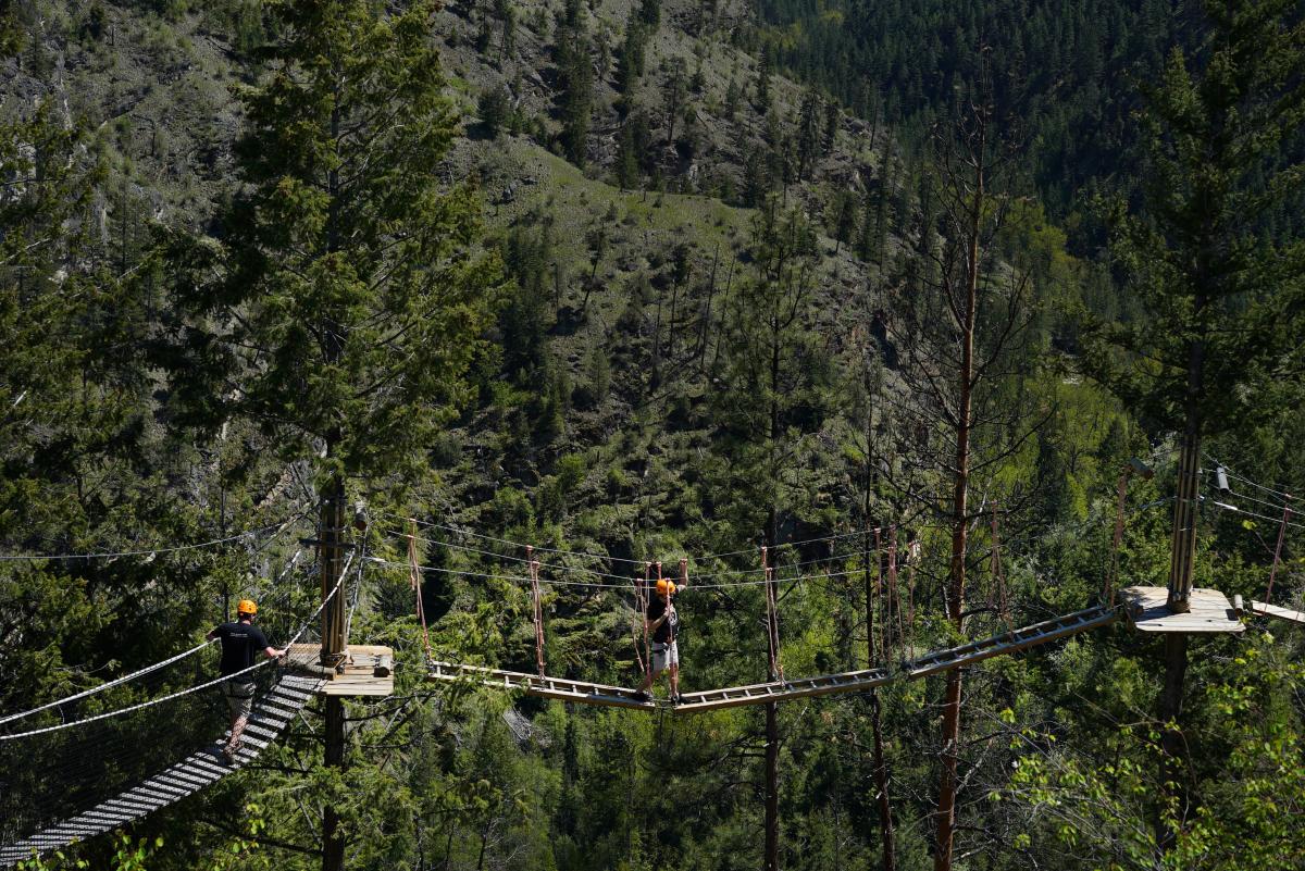 Photo by BC Ale Trail, for Kelowna Ale Trail. Myra Canyon Adventure Park