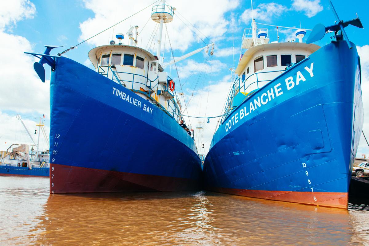 Bayou Vermilion Excursion: Barges Side by Side