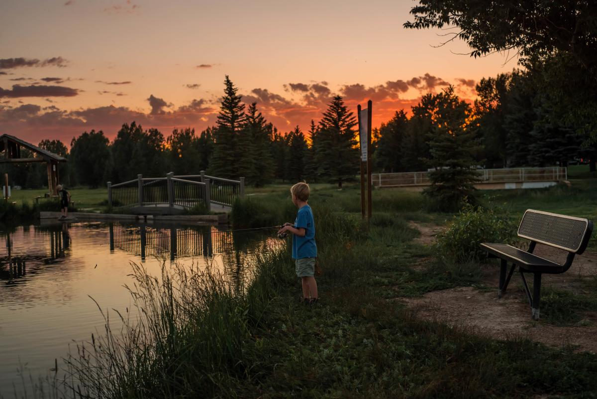 Huck Finn Pond Laprele Park Laramie