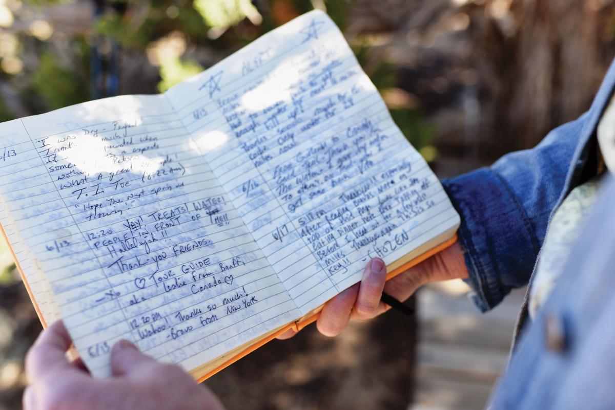 Crystal and Hugh Trujillo invite hikers to share their experiences