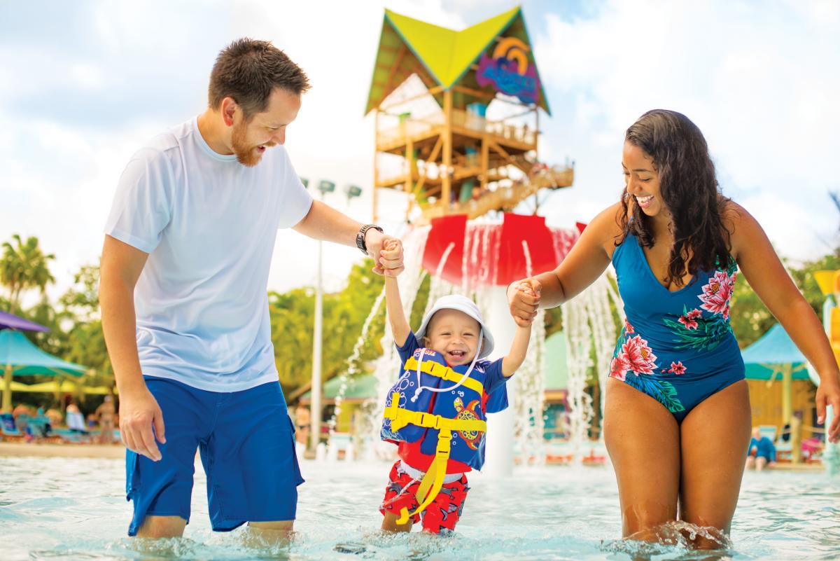 SeaWorld® Orlando family at Kookaburra Cove