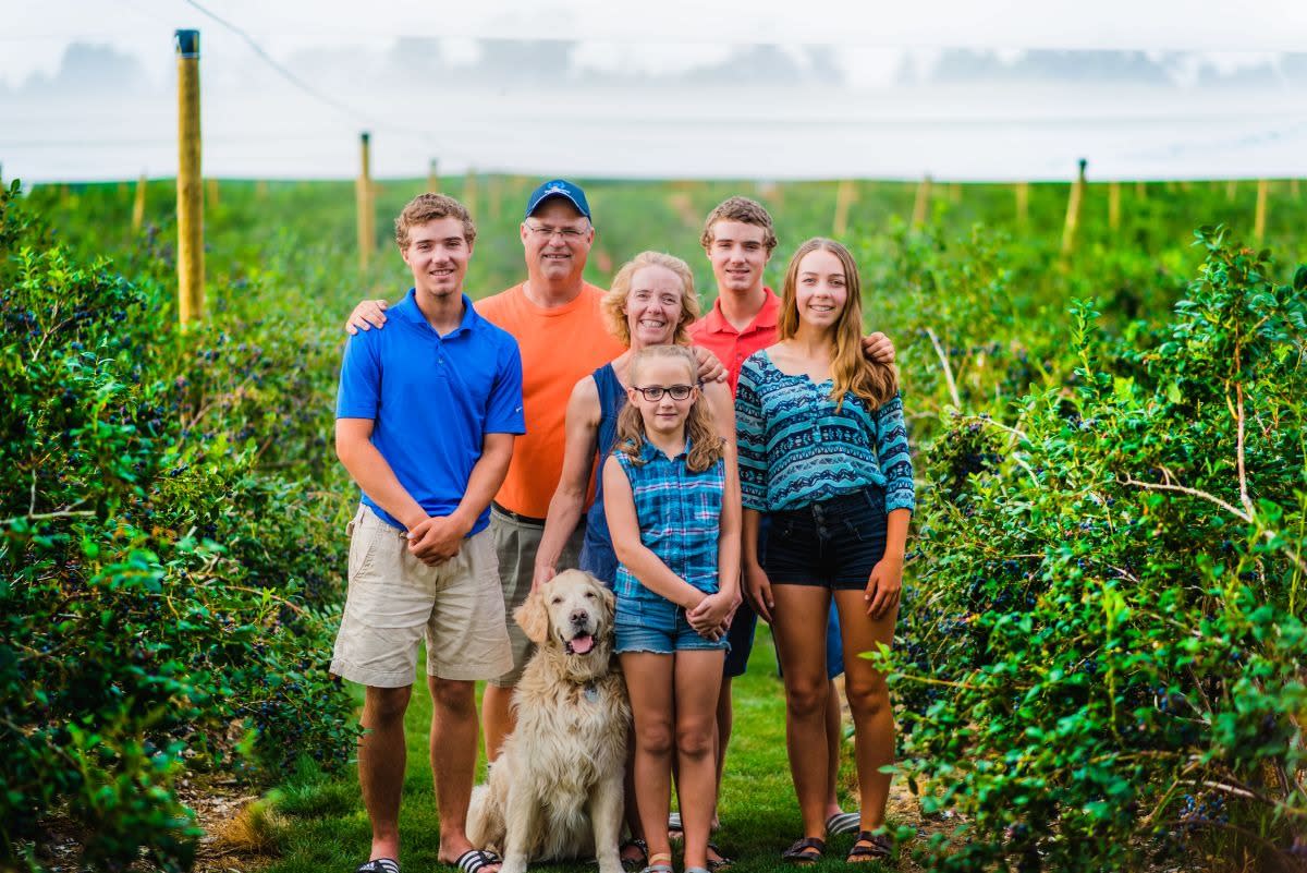 family in the countryside