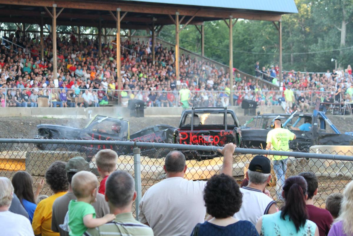 derby trucks demo at Clarion County fair