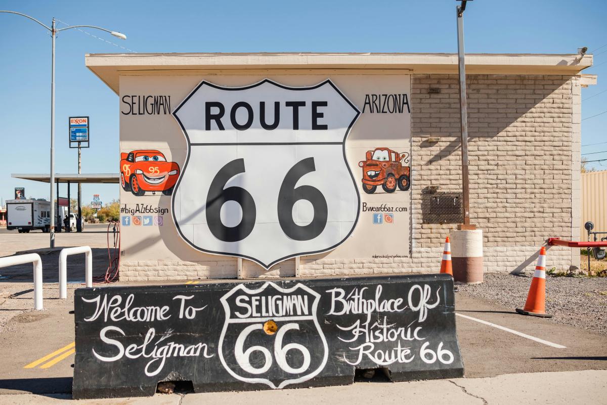 Route 66 Cars Sign
