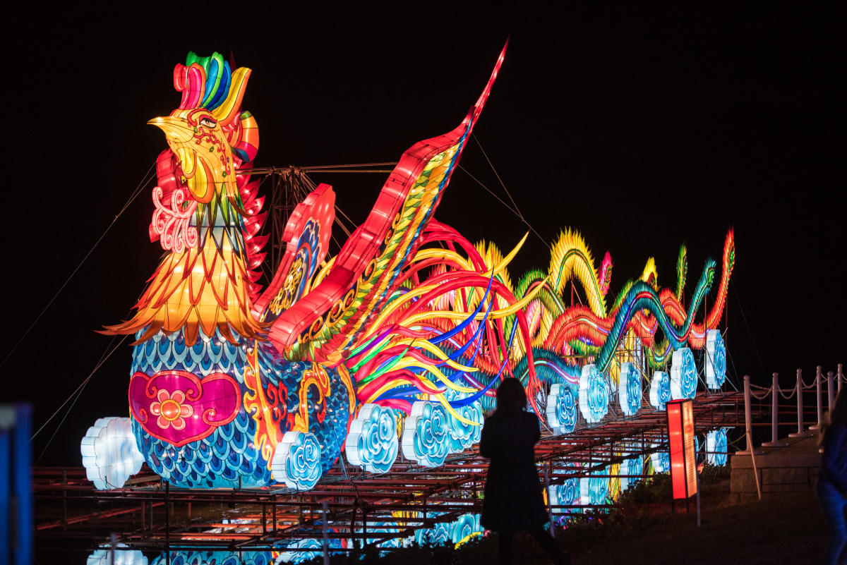 Chinese Lantern Festival mythical bird