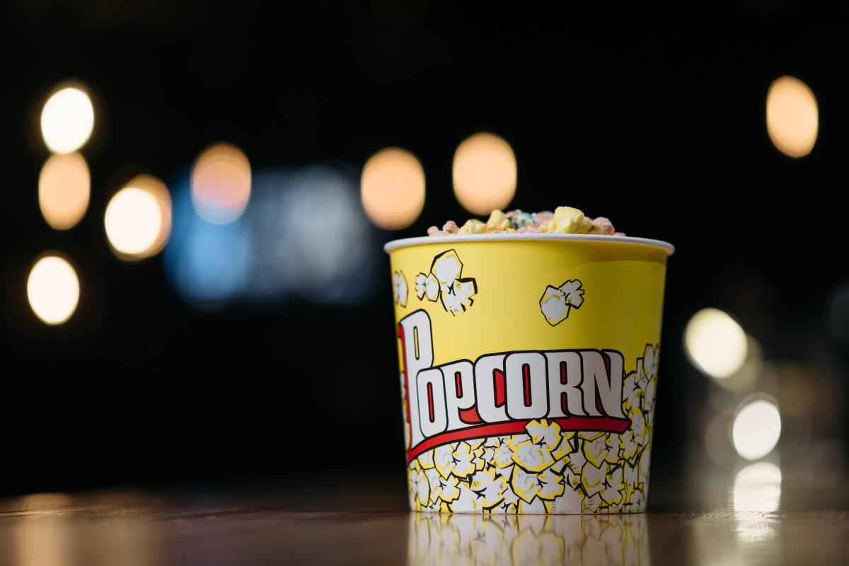 Movie Popcorn Stock Image