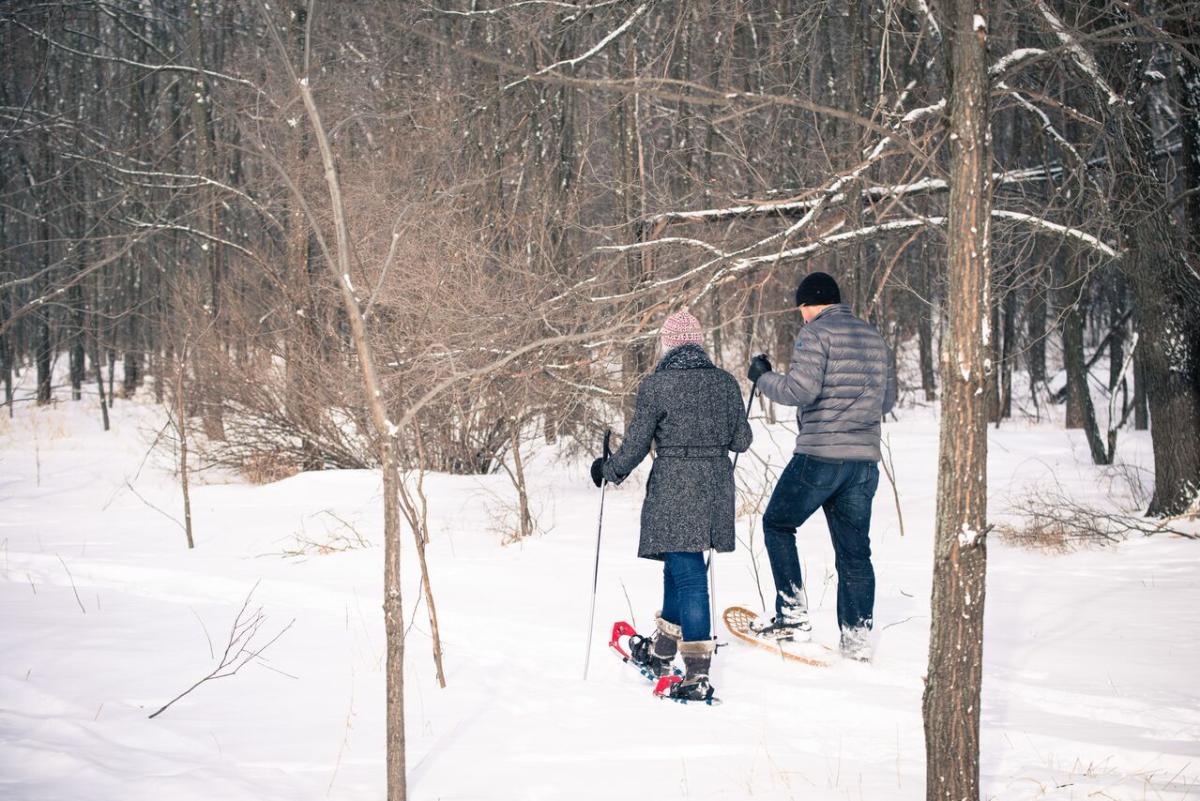 Snowshoeing at Quarry Hill Nature Center