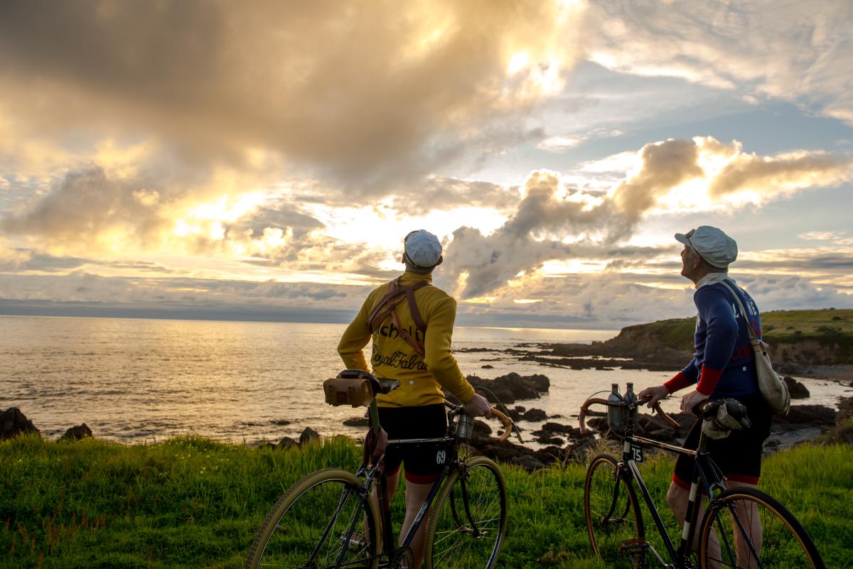 two bike rides watching sunset