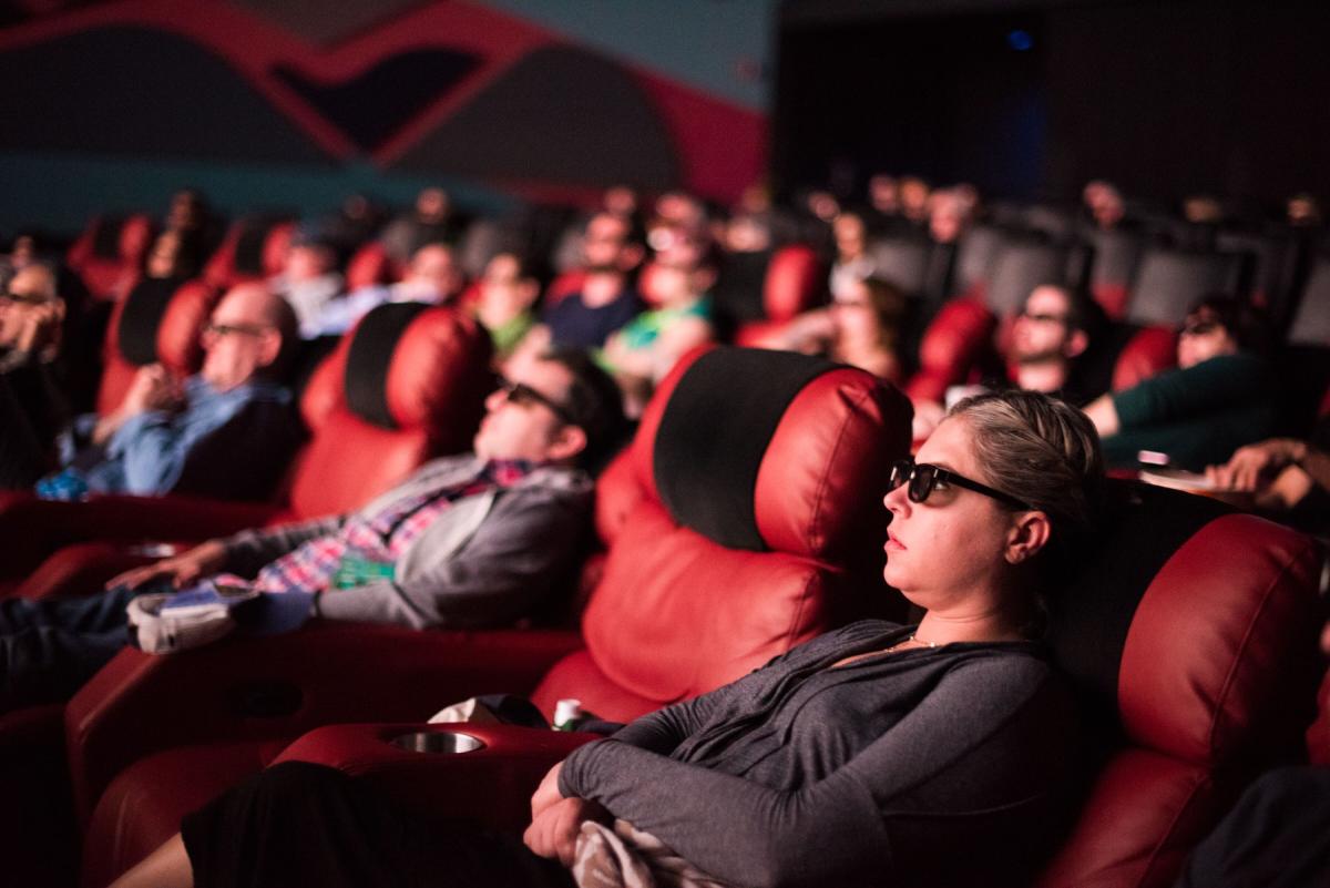 people sitting in theater for SLO IFF