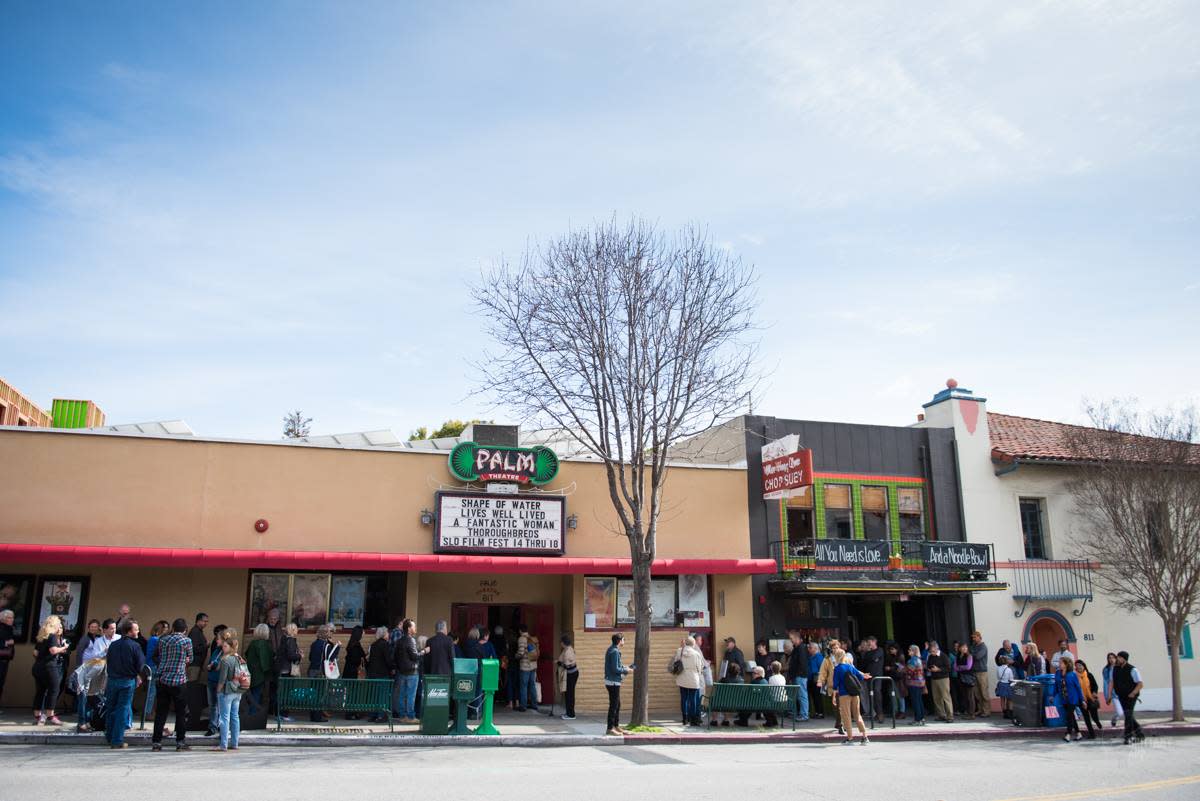 outside of Palm Theatre in SLO