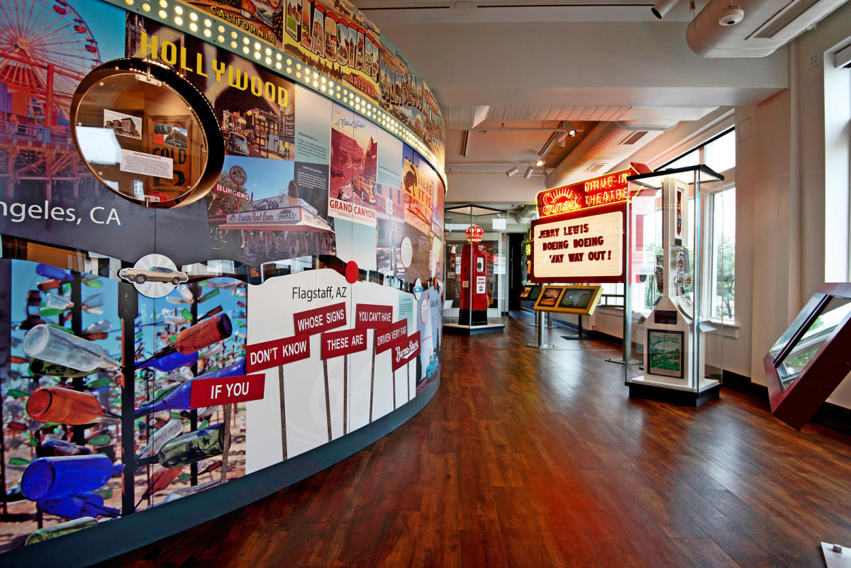 Route 66 section of History Museum on the Square