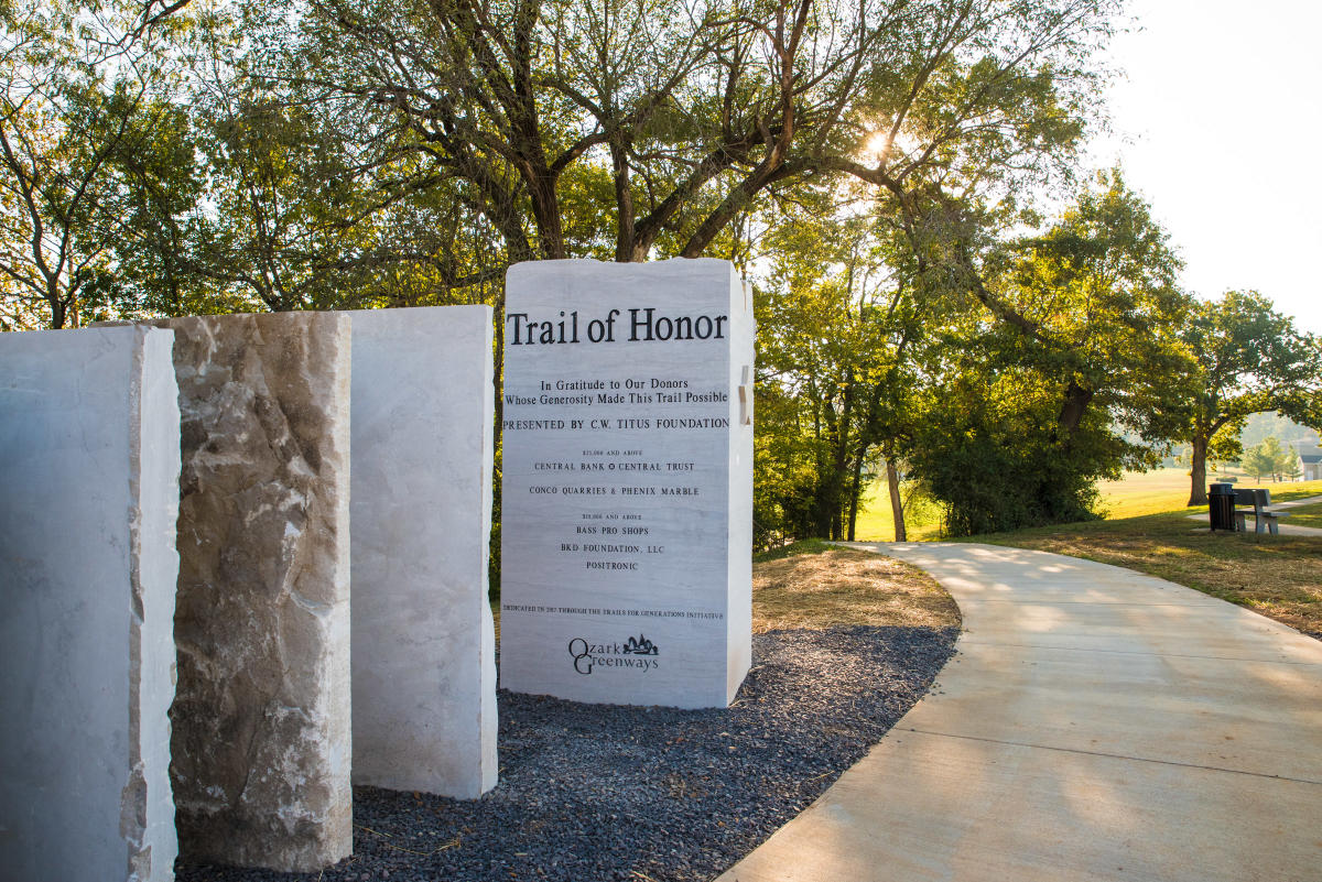 Trail Of Honor Ozark Greenways