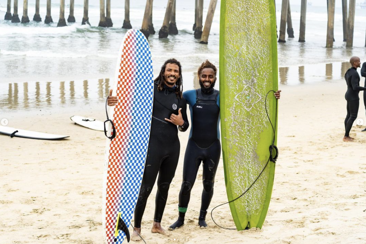 A Great Day in the Stoke surfers