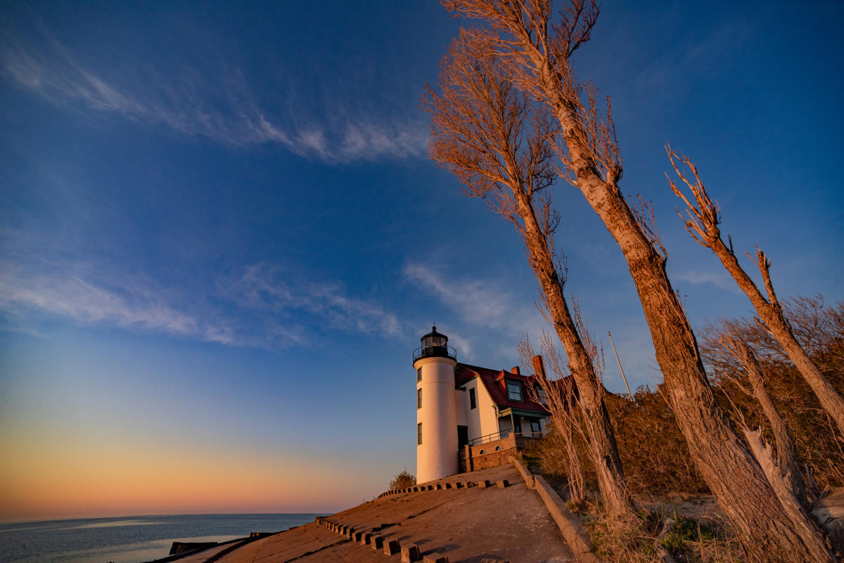 Fall Shot of Point Betsie Lighthouse