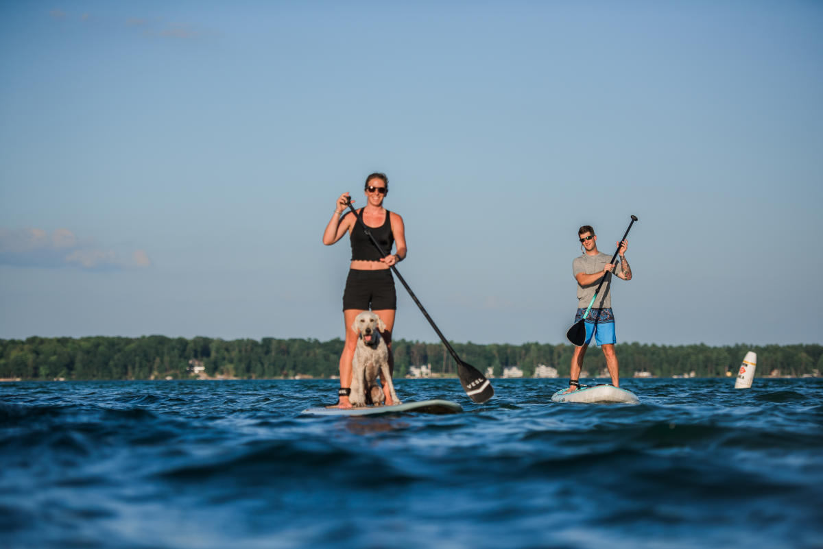 Paddle Boarding on Grand Traverse Bay