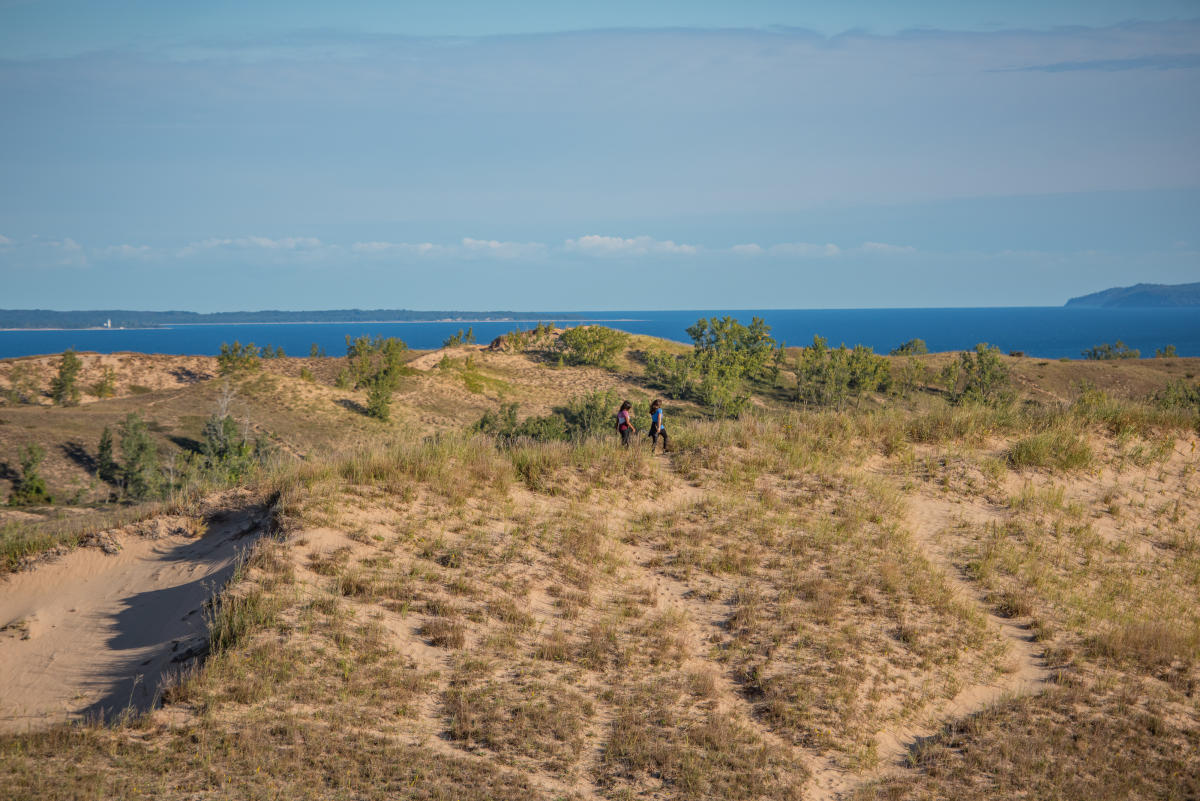 Sleeping Bear Point Trail at the Sleeping Bear Dunes