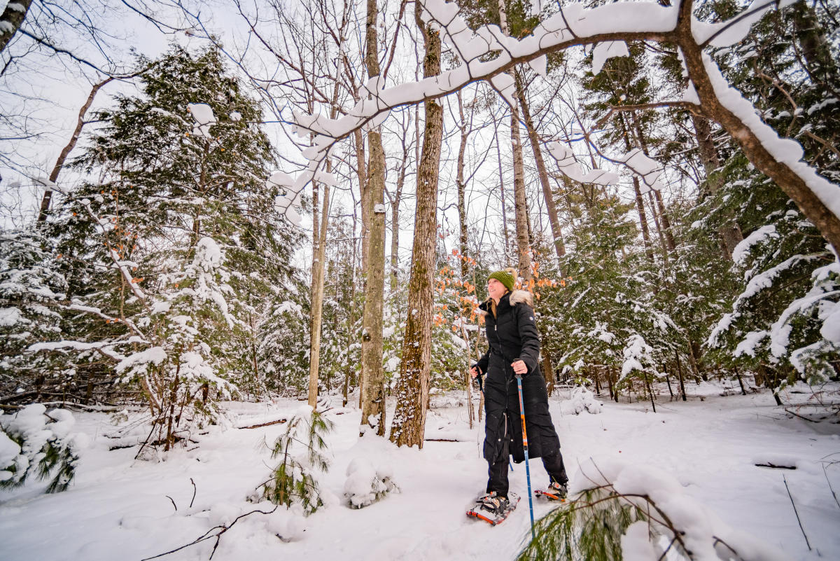 snowshoeing