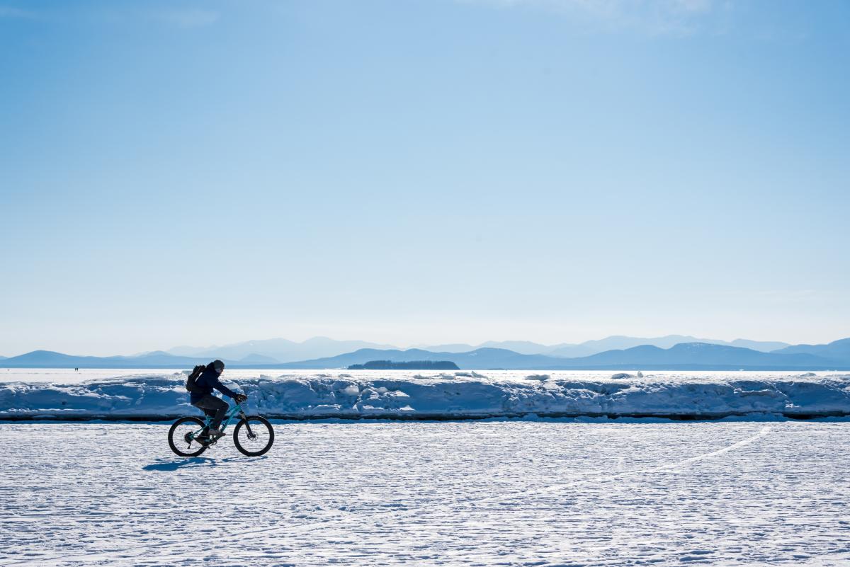 Fat Biking Lake Champlain