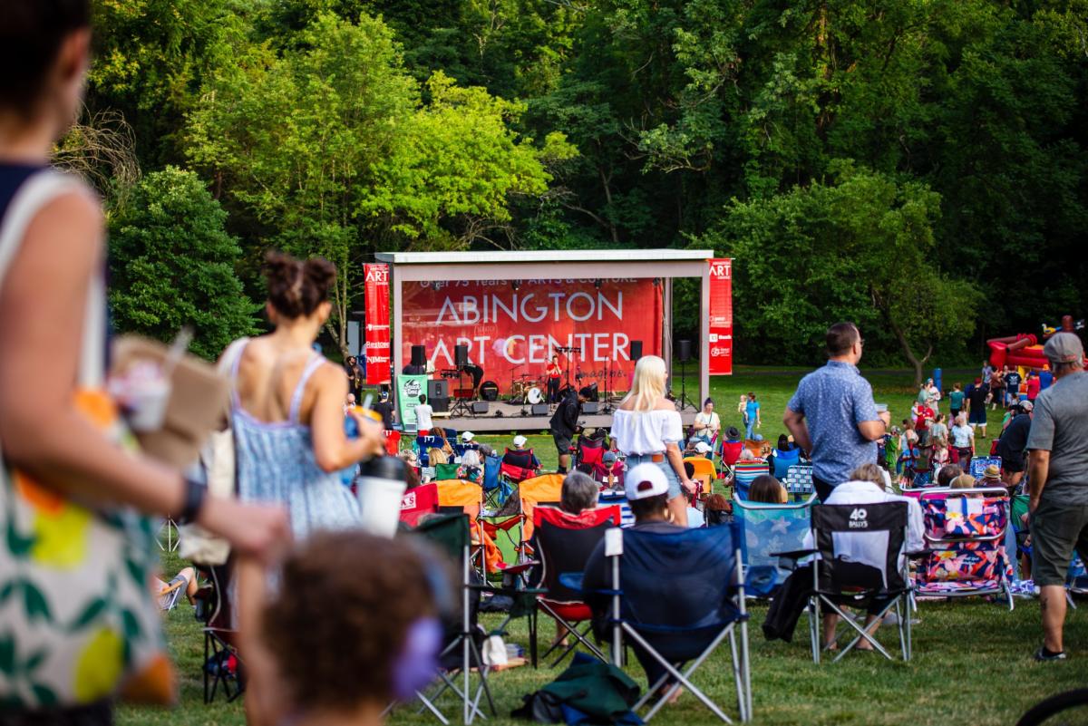 Audience view of Abington Art Center Concert Series