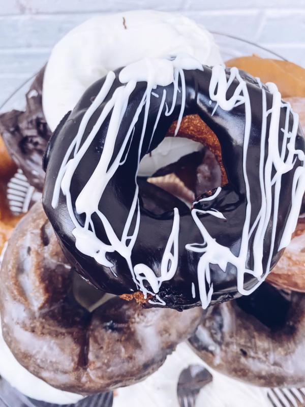 Gluten free chocolate glazed donut from Donut Theory