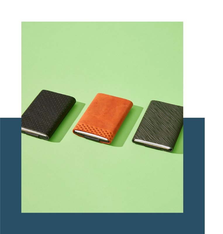Three leather wallets from zerOz
