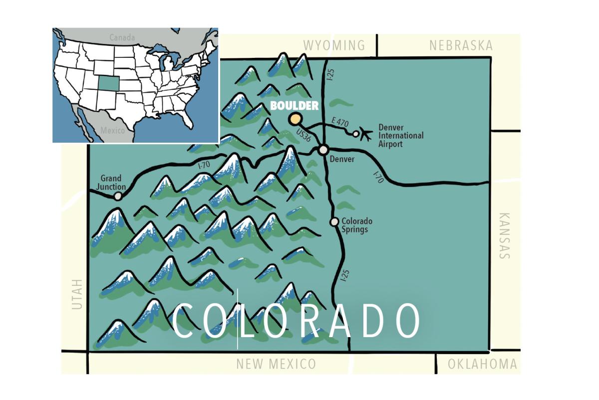 Illustration of Boulder's Location