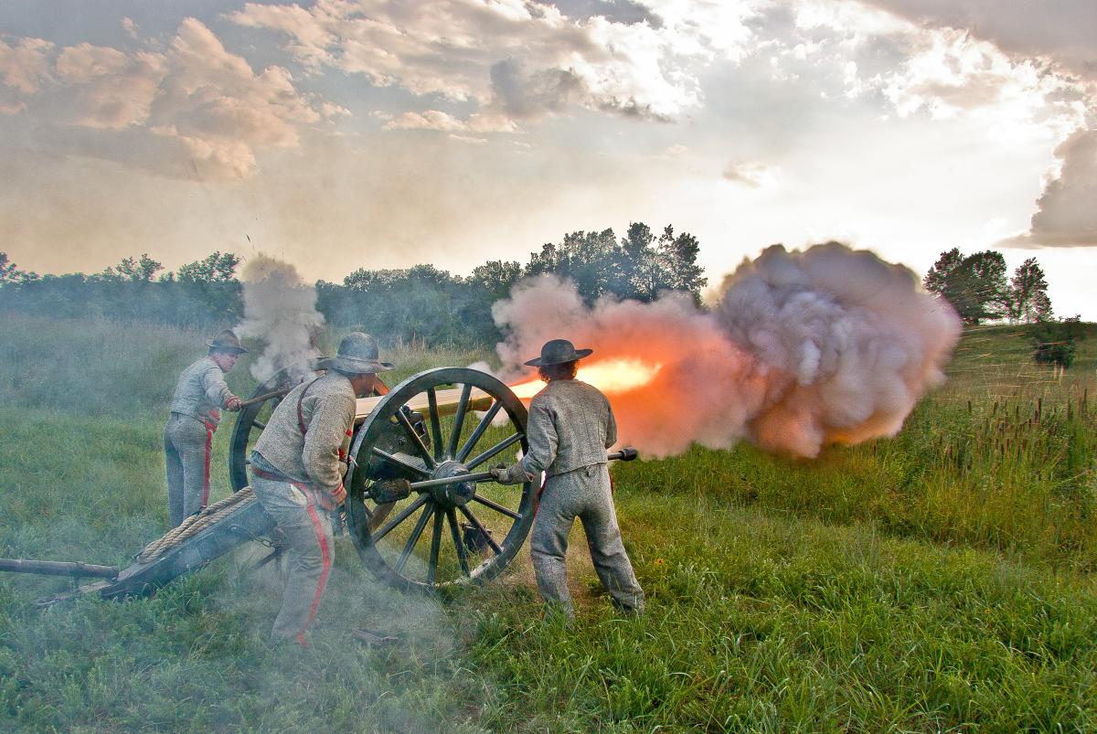 Wilson's Creek National Battlefield Cannon Firing