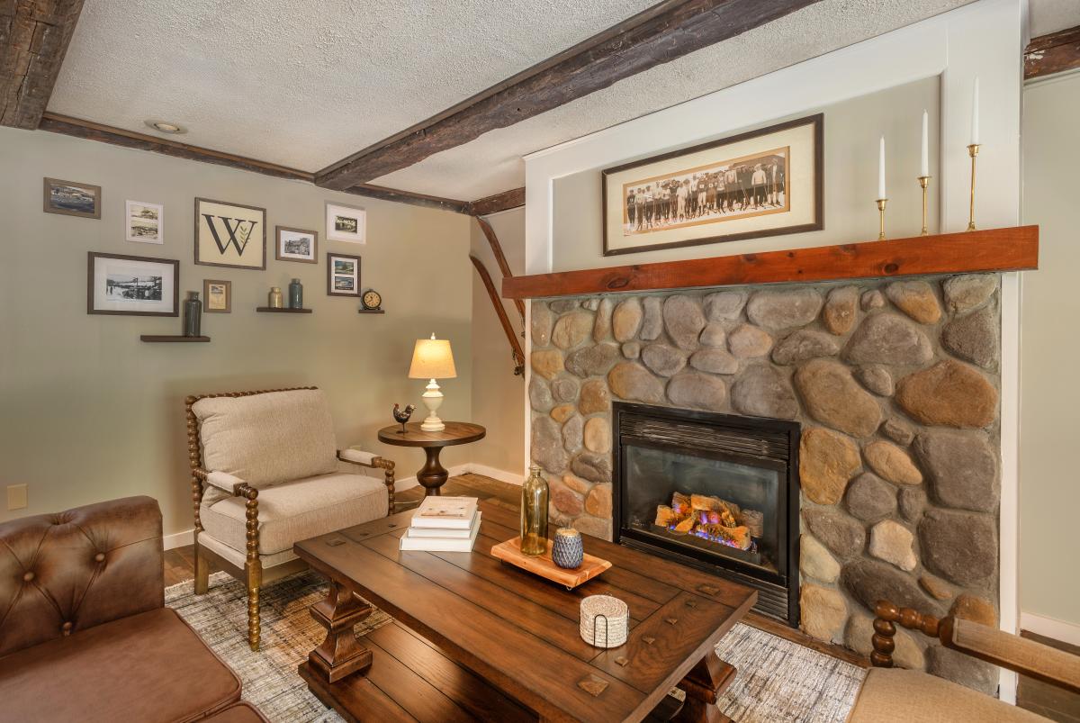 Whitney's Inn - Lobby Fireplace