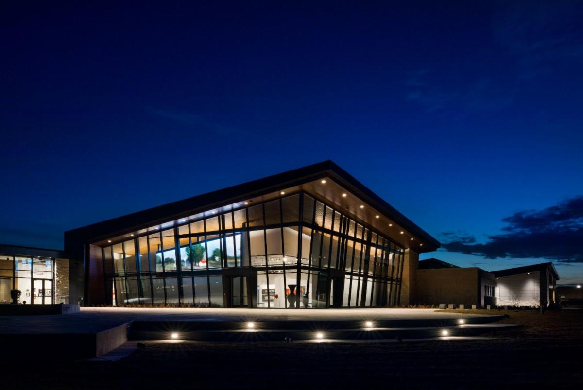 Mark Arts Exterior at Night