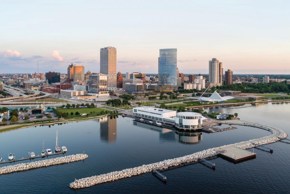 Milwaukee Skyline Drone No Crane