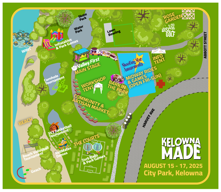Kelowna Made 2025 Map