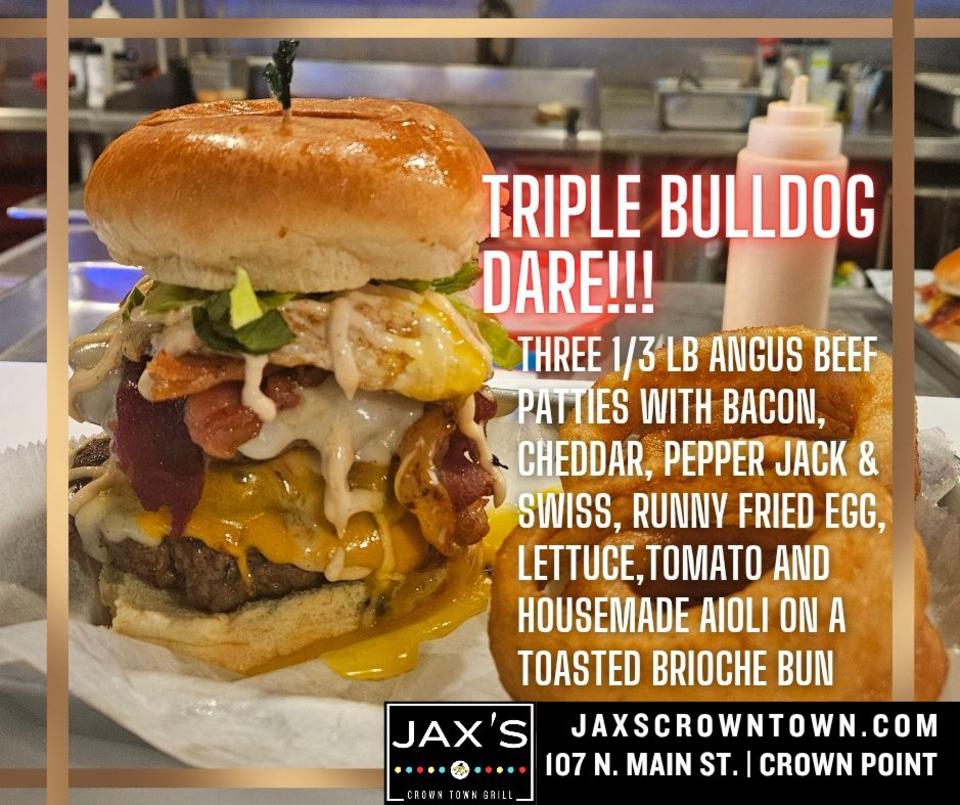 Jax's Crown Town Grill Triple Bulldog Dare