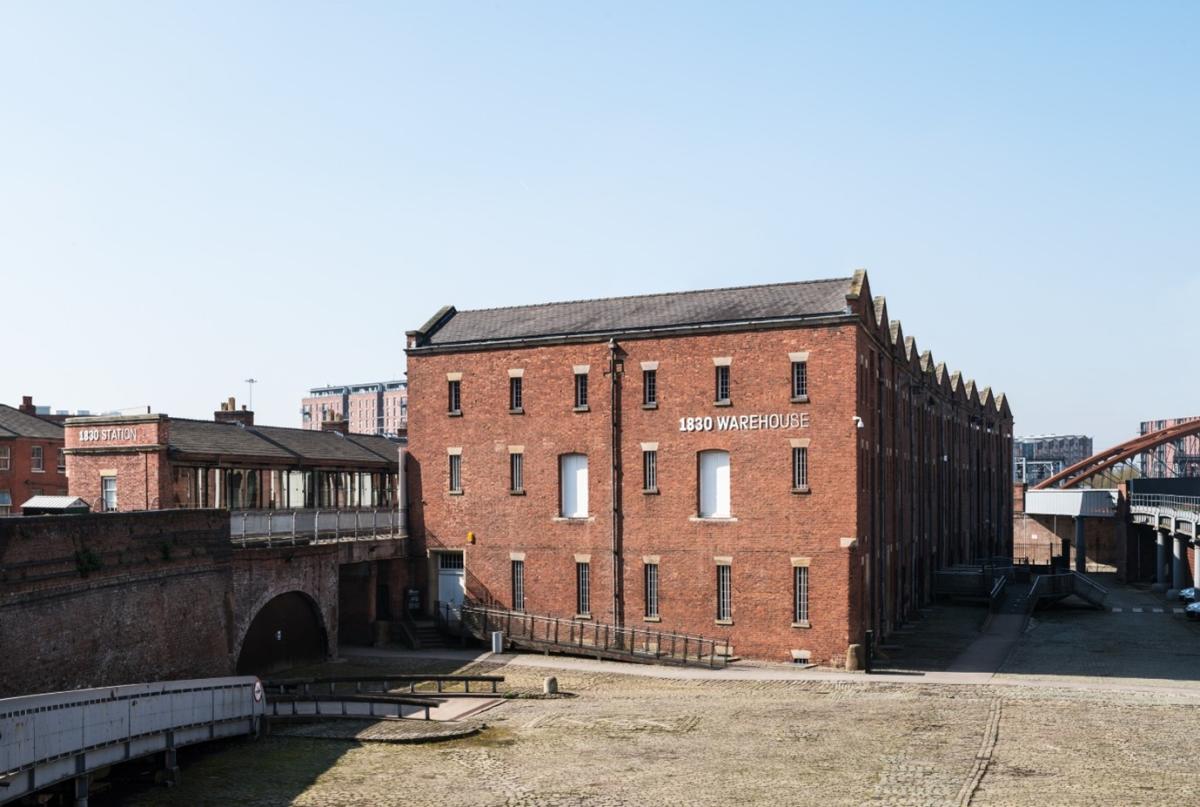 Red Brick exterior of the 1830 Warehouse at Science and Industry Museum