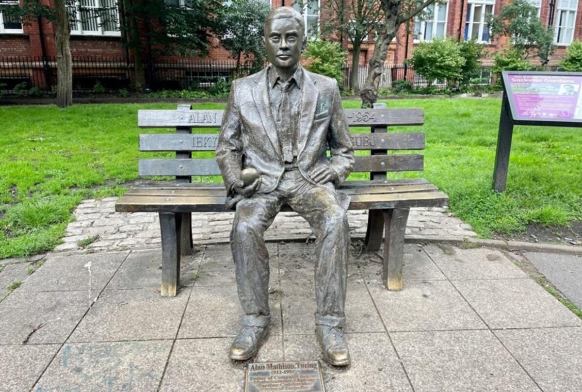 Alan Turing statue in Manchester Gay Village