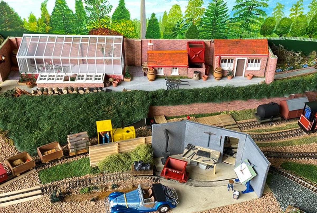 Model Railway at Exbury Gardens in the New Forest