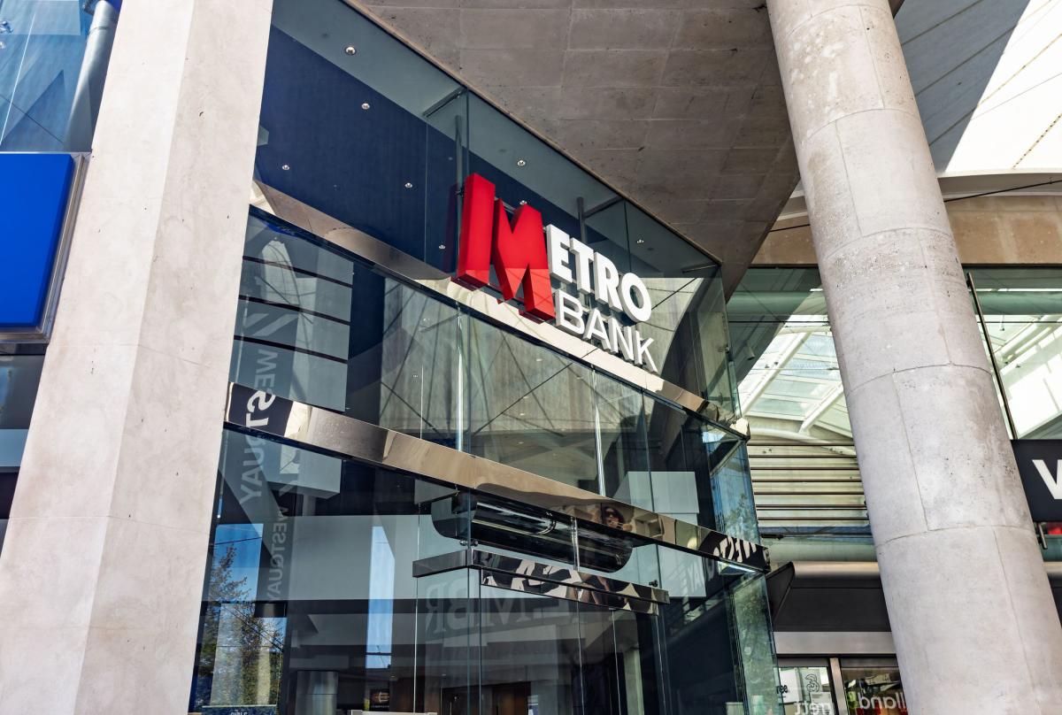 Metro bank frontage