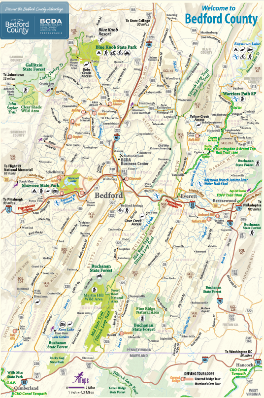Bedford County Map