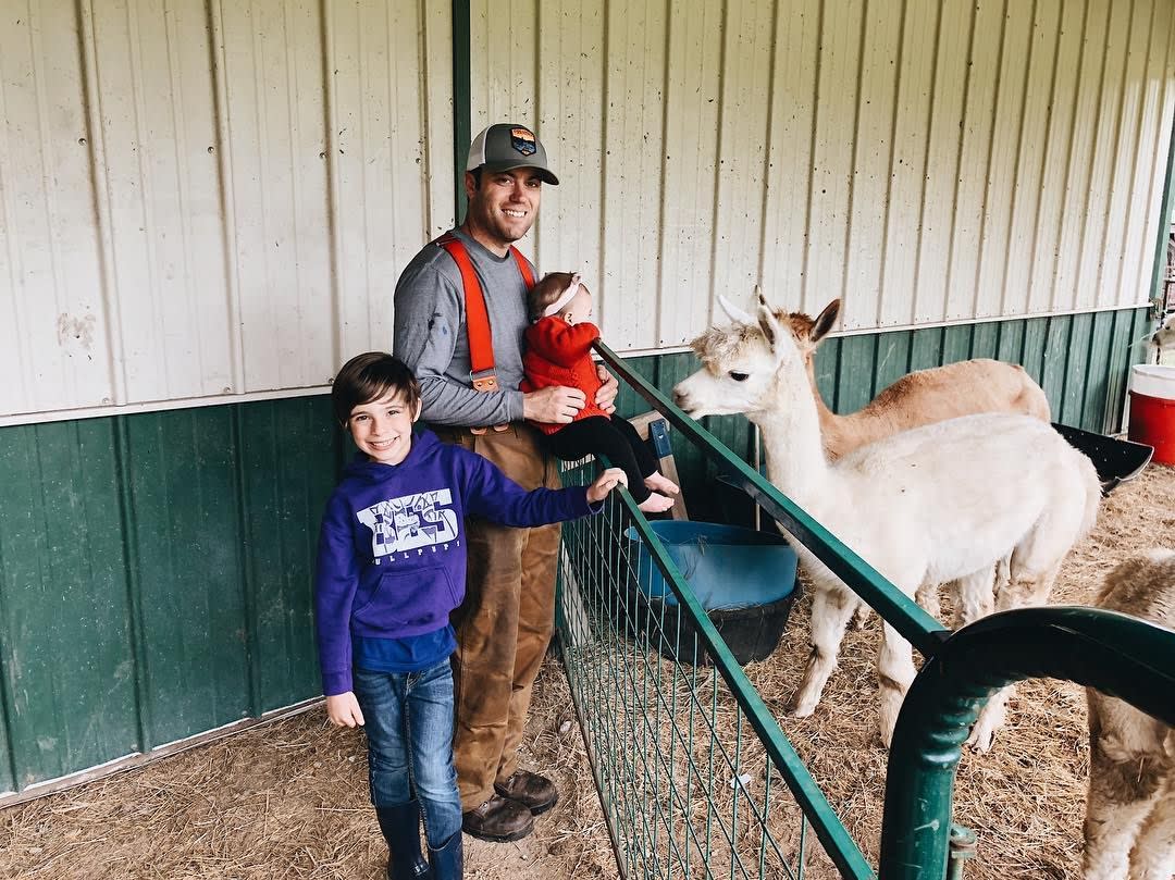 Family at Ad Astra Alpaca Farm