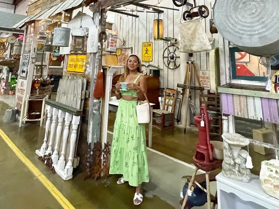 woman standing in store