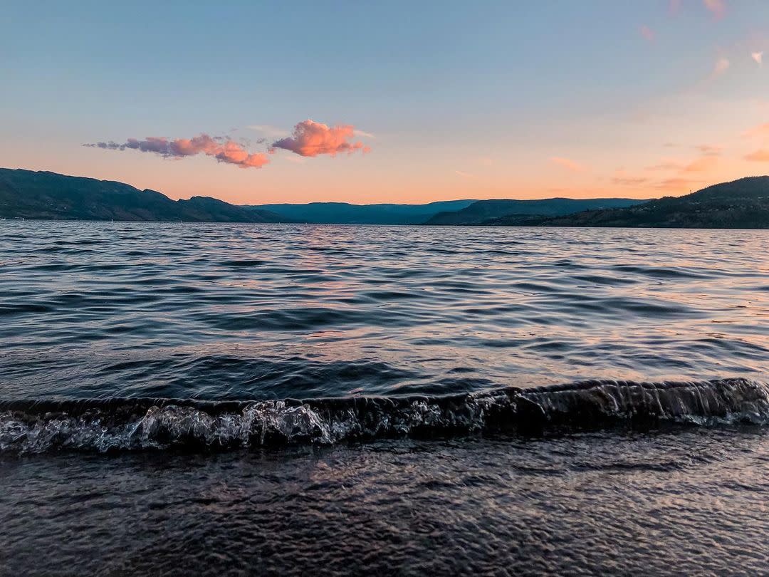 Okanagan Lake at Sunset