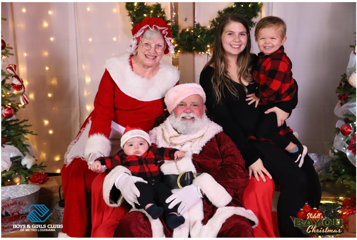 Santa and Mrs. Claus at Slidell's Bayou Christmas