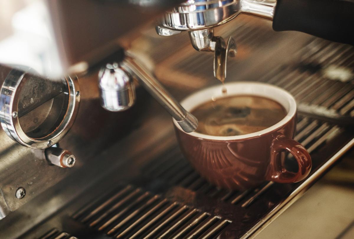 Coffee being made