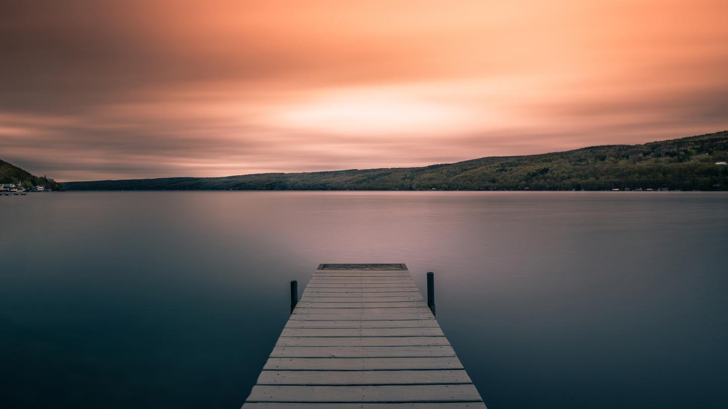 Peaceful Keuka Lake Scenic Sunrise