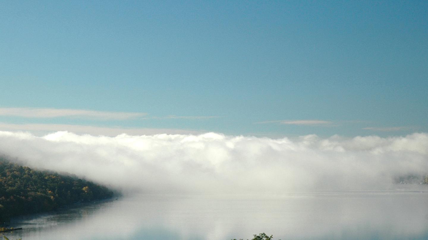 Foggy Fall Morning Keuka Lake