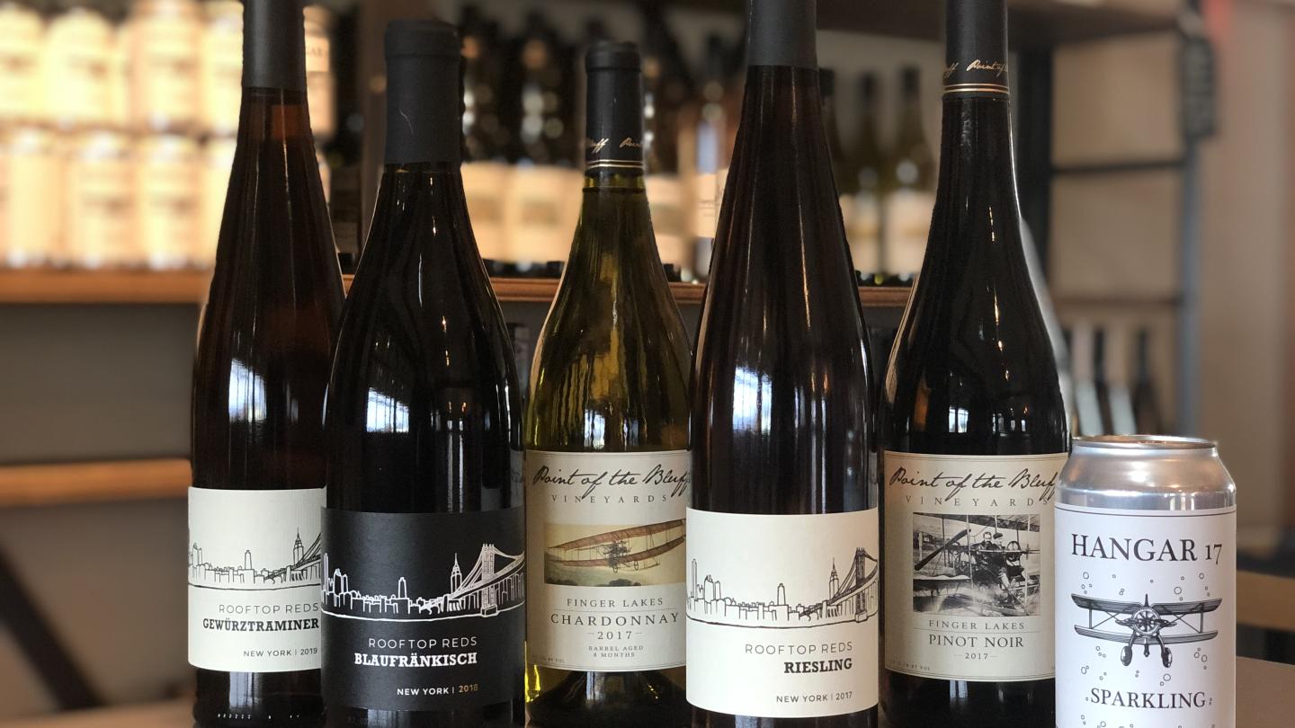 Wines at Point of the Bluff Vineyards