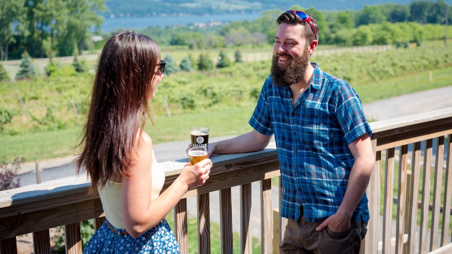 Outdoors Tasting Abandon Brewing Company