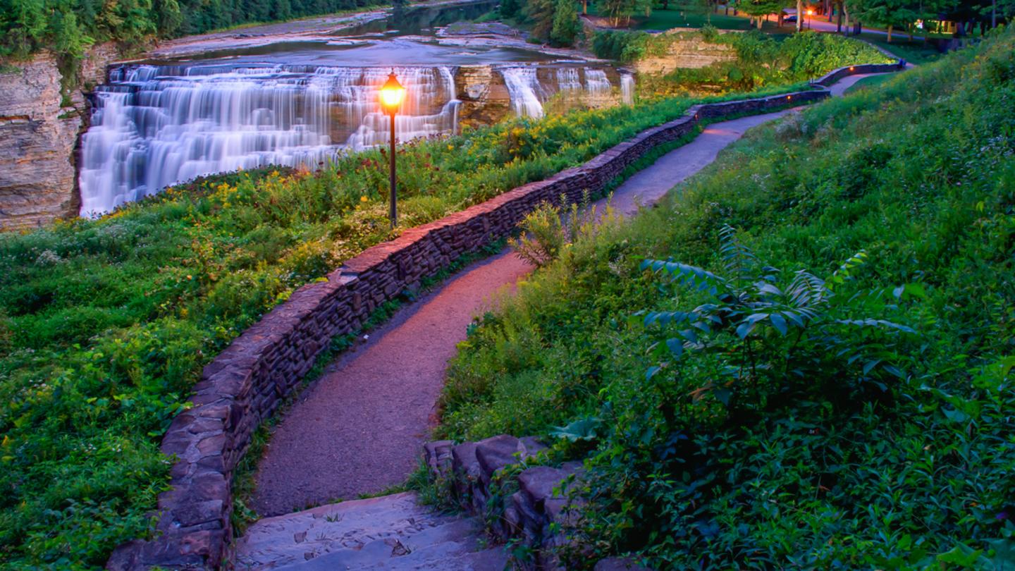 Letchworth Evening at Middle Falls