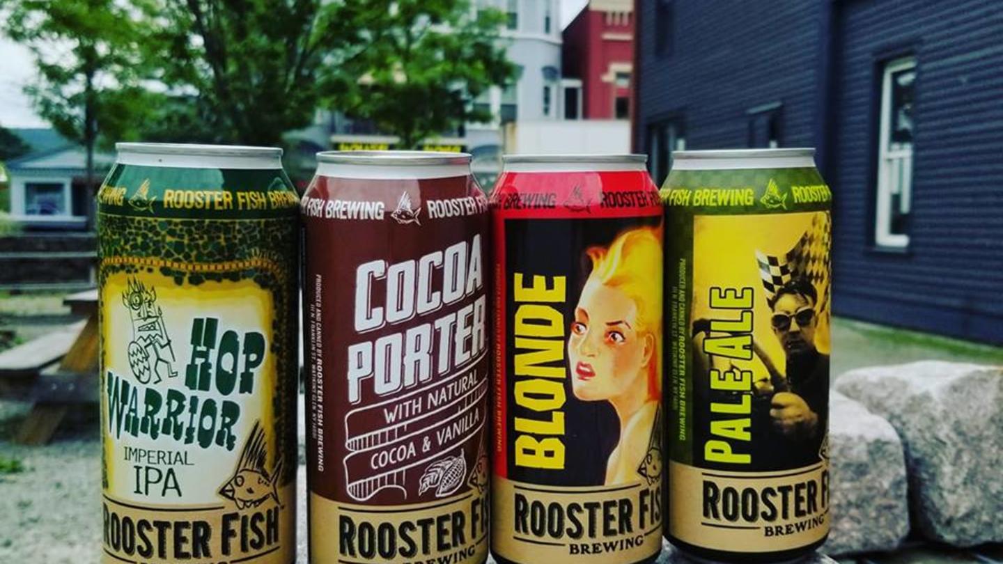 rooster fish cans