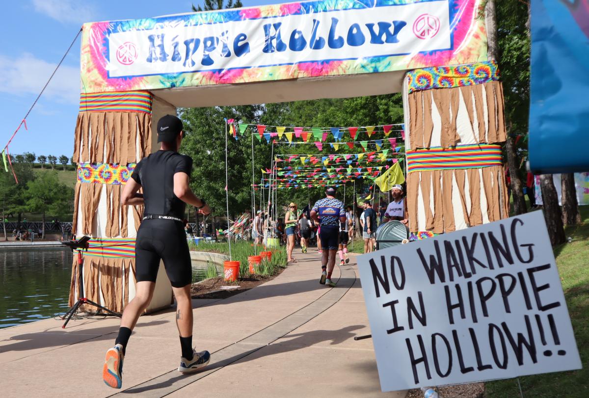 Hippie Hollow during IRONMAN Texas The Woodlands