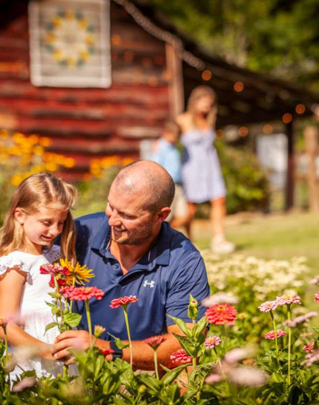 Family at Gold Hill Flower Co.